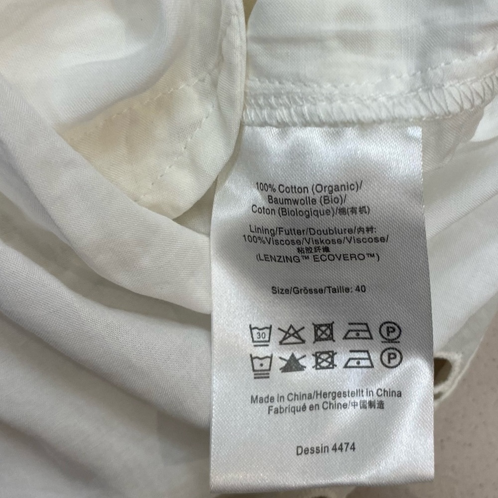 NWT BAUM UND PFERDGARTEN Abi Sangallo Mini Dress in White Size 8 US - 40FR - Picture 7 of 9